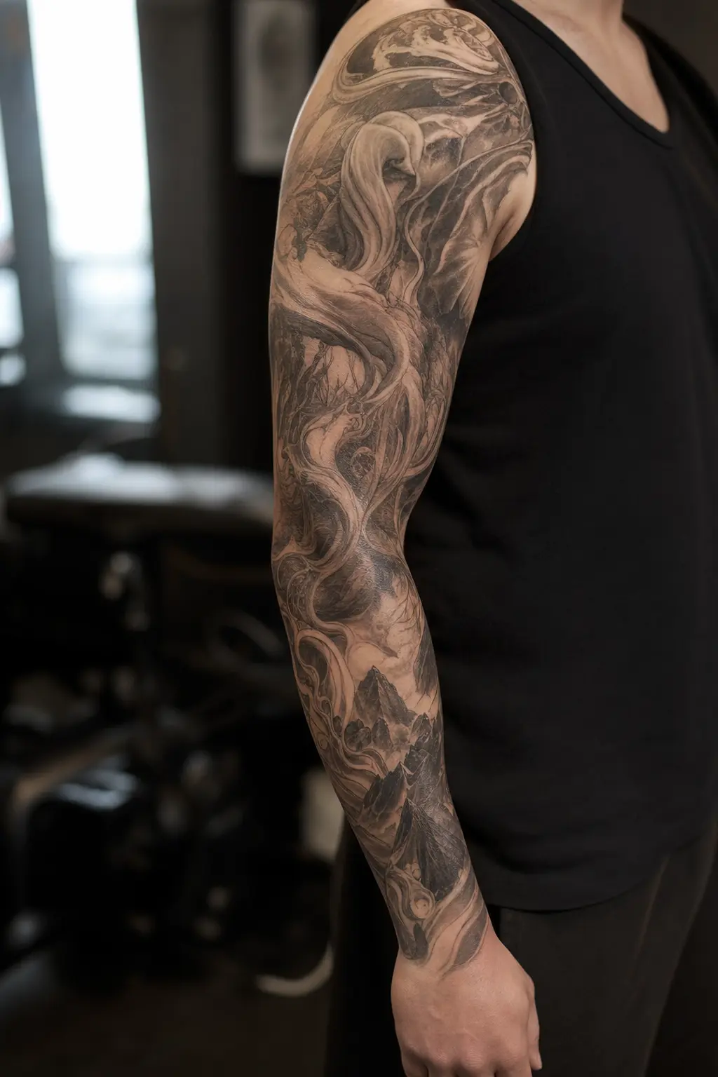 Een sleeve bouw je op als een geheel, niet als losse stukken.