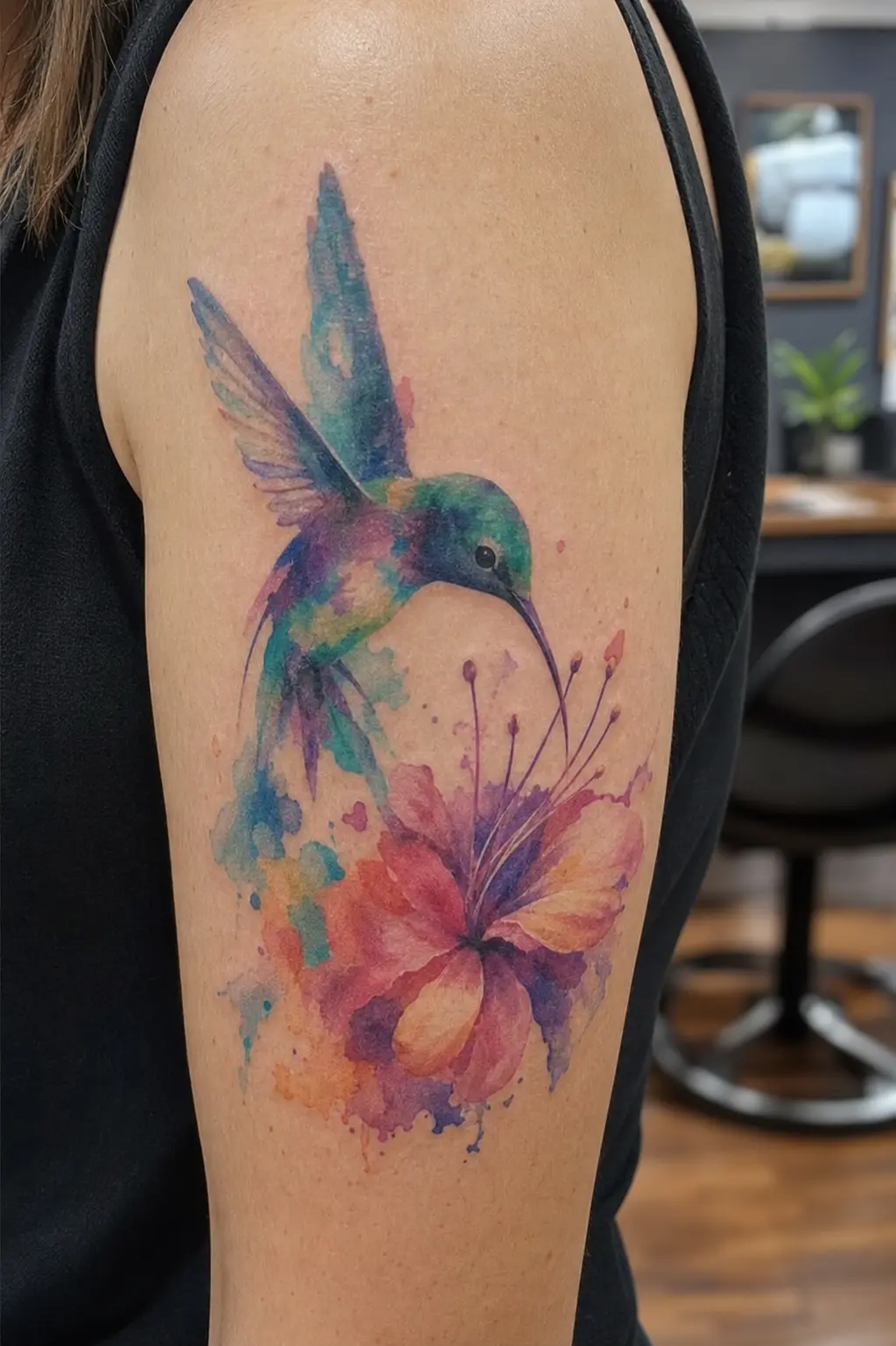 Watercolor: kleur die lijkt te vloeien, zonder harde kaders.