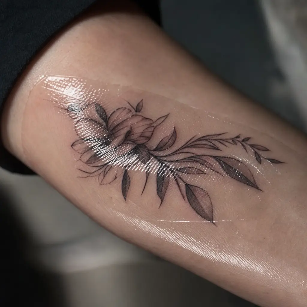 Second skin folie over verse tattoo