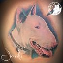 ArtCastleTattoo Tattoo ArtiestJordi Dog on back Color
