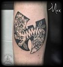 ArtCastleTattoo Tattoo ArtiestMax Wu Tang with old school tiger BlacknGrey
