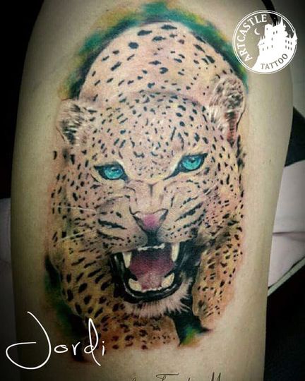 ArtCastleTattoo Tattoo ArtiestPrive Jordi Jaguar Color